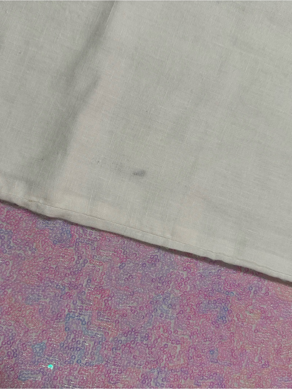 NWT ★ Driftwood White Linen Palazzo Pants with Blue Floral Print (29) ★彡 - Picture 9 of 11